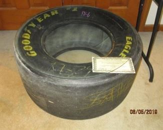 JEFF GORDON RACING TIRE WITH COA