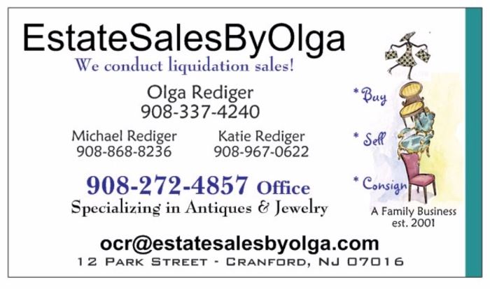 Estate Sales By Olga in Cranford NJ for 2 Day Liquidation Sale