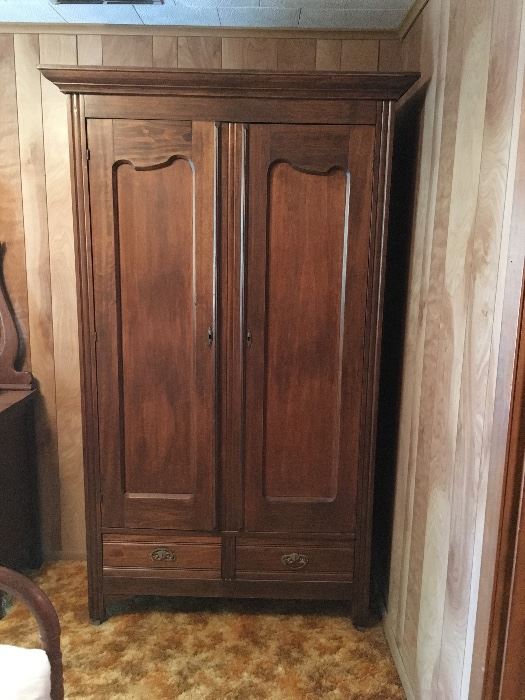 Antique Armoire Closet Cupboard
