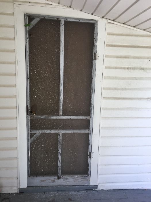 Antique screen door.