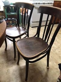 Antique European Bentwood chairs