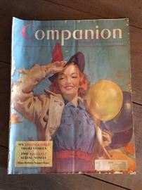 Antique 1939 Companion magazine.
December 1939.
Attic find.
