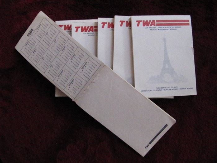 TWA note pads