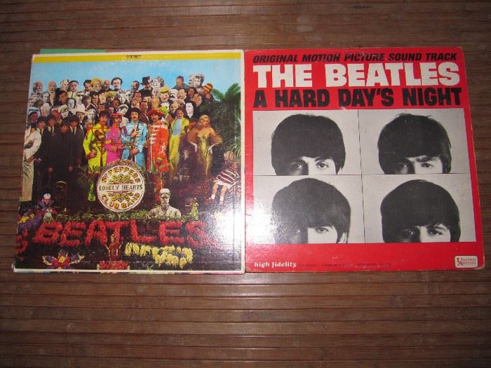 The Beatles albums - A Hard Day's Night and Lonely Hearts