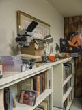 Books and more books in this room...Vtg Russian Microscope and few extra pieces...Total of 2  Microscopes..........