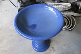 blue bird bath