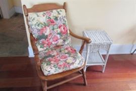 floral cushion arm chair