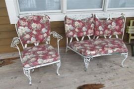 floral wrought iron furniture