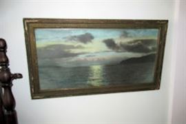 framed water scene