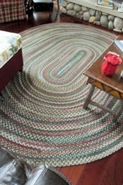 x braided rug