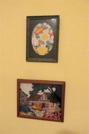 x two framed pieces