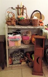 EASTER BASKETS, EGGS, GRASS & PAPER