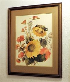 SUNFLOWER FRAMED PICTURE