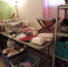 SEWING AND CRAFT SUPPLIES, LACE, FABRIC, QUILTING, TRIM