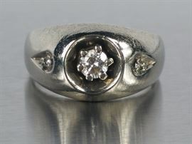.56 CT Men's Diamond Ring in 10k White Gold
