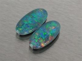 (2) Australian Black Opal Triplets
