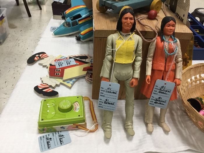 Marx Geronimo and Princess Wildflower, Fisher Price toy