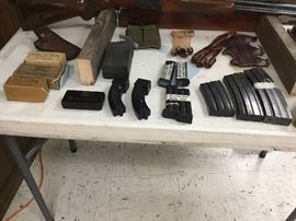 Ammo, magazines,