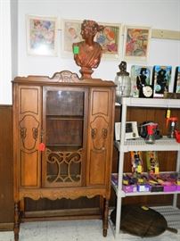 Antique glassfront cabinet