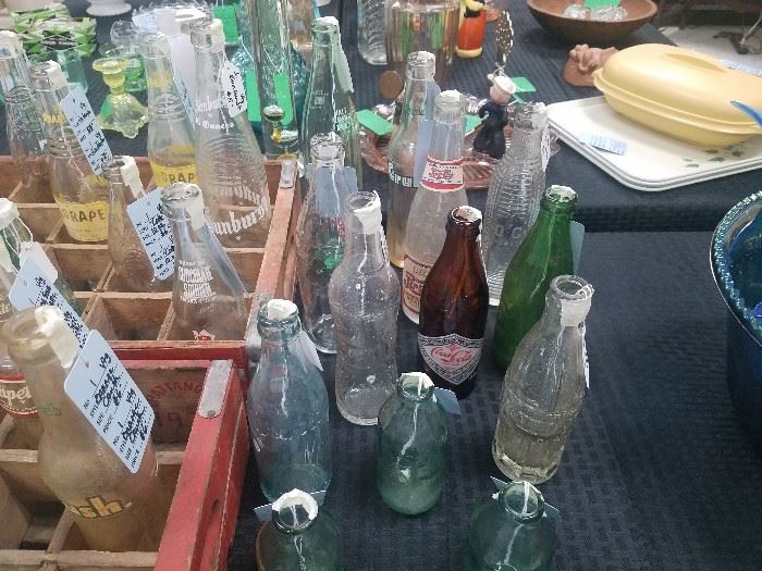 Vintage soda bottles
