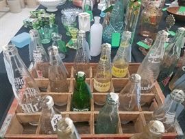 Vintage soda bottles