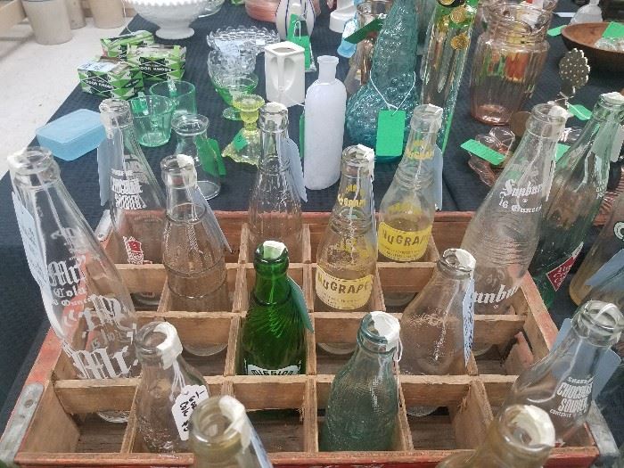 Vintage soda bottles