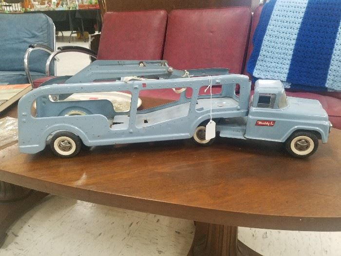 Vintage Buddy L car carrier