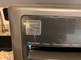 2017 Kenmore Elite Front Load Washer and Dryer with Washer Pedestal