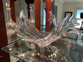 Vintage Cofrac Signed Glass Art