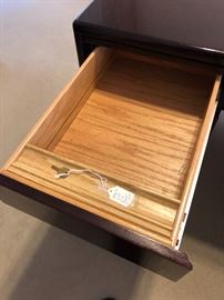 Mahogany L-shape Executive desk 60x30 deep 41x21 deep 28.25 tall HxWxD