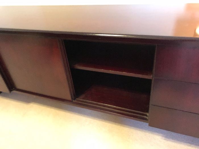 Mahogany Office Credenza file drawers 28.25H x 71.5W x 20.5