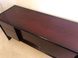 Mahogany Office Credenza file drawers 28.25H x 71.5W x 20.5