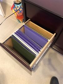 Mahogany Office Credenza file drawers 28.25H x 71.5W x 20.5