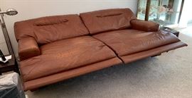 Chateau d’Ax Italian Leather Recliner/Sofa/Loveseat 38x88x44in HxWxD