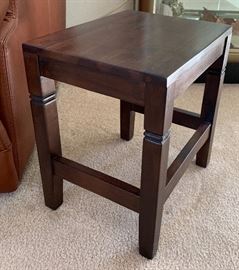Walnut End Table 15x14x10in HxWxD