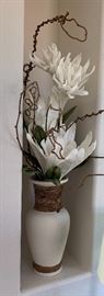White Pot Floral Arrangement 42inH