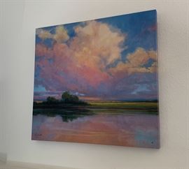 Kim Coulter Spring Sunset Artist Print Signed 30x32in