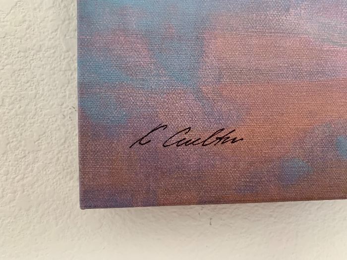 Kim Coulter Spring Sunset Artist Print Signed 30x32in