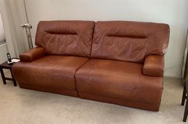 Chateau d’Ax Italian Leather Recliner/Sofa/Loveseat 38x88x44in HxWxD
