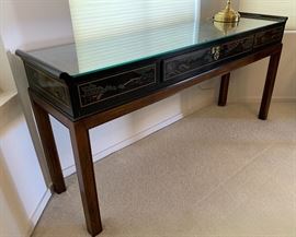 Drexel Heritage Chinoiserie Table 27x57x14in HxWxD