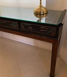 Drexel Heritage Chinoiserie Table 27x57x14in HxWxD
