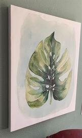 Grace Popp Paradise Leaf Painting 28Hx22Win