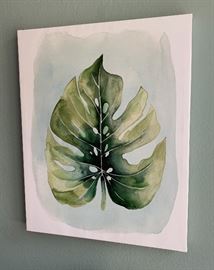 Grace Popp Paradise Leaf Painting 28Hx22Win
