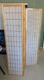 Rice Paper Natural Wood Screen Room Divider