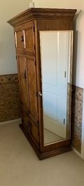 Lane Walnut Wardrobe Cab/Dresser 72x44x23in HxWxD