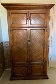 Lane Walnut Wardrobe Cab/Dresser 72x44x23in HxWxD