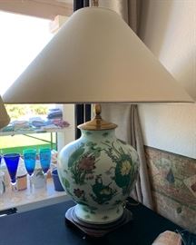 Jade Pond Brass Lamp