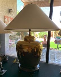 Hammered Brass Lamp