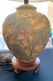 Stangl Pottery Lovebird Lamp Love Birds