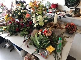 Lots of Silk Flowers